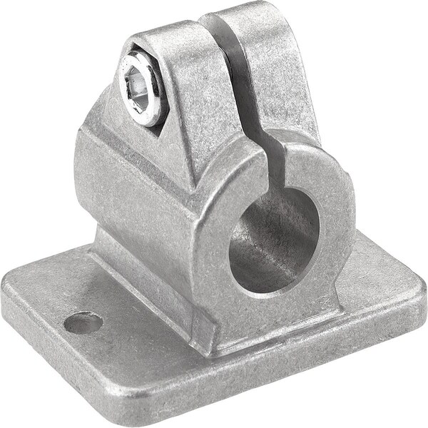 Tube Clamp With Flange M=78 G=55 L=59, 2, Form:B Stainless Steel, For Rnd. Tubes, A=30, 1